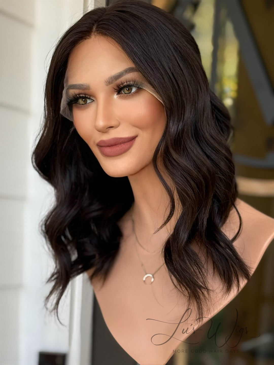 Luxury human hair lace wig for alopecia